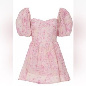 Bardot Pink Corset Mini Dress size Small